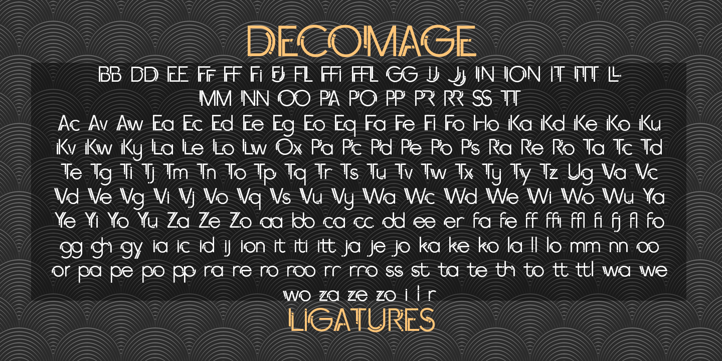 HS Decomage Regular Font preview